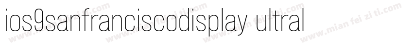 ios9sanfranciscodisplay ultralight字体转换